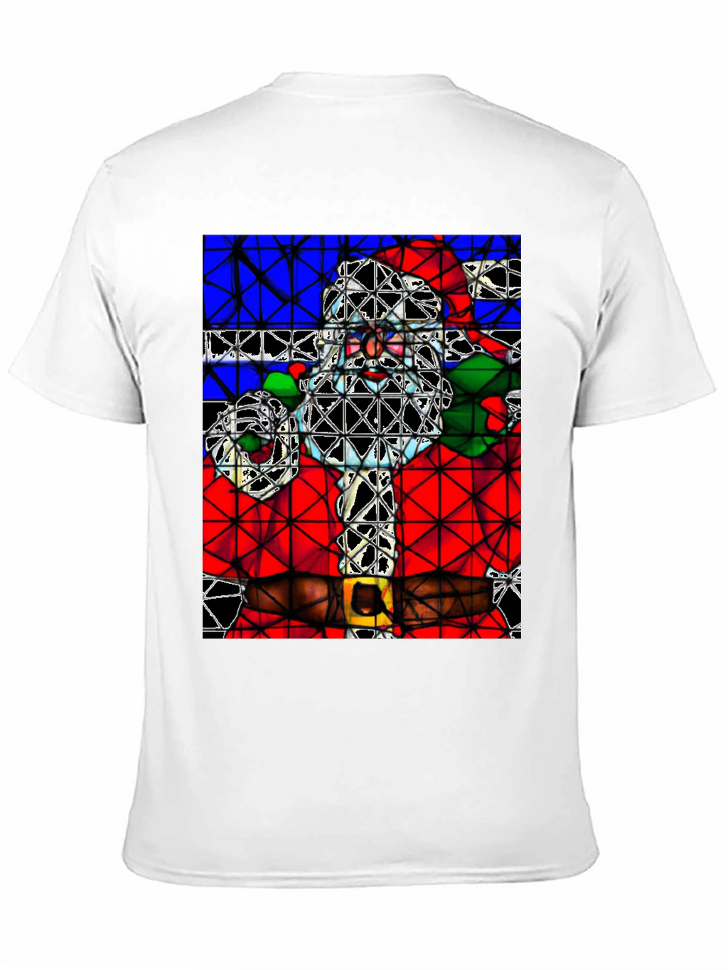 Abstract Santa Graphic Tee - Holiday Style