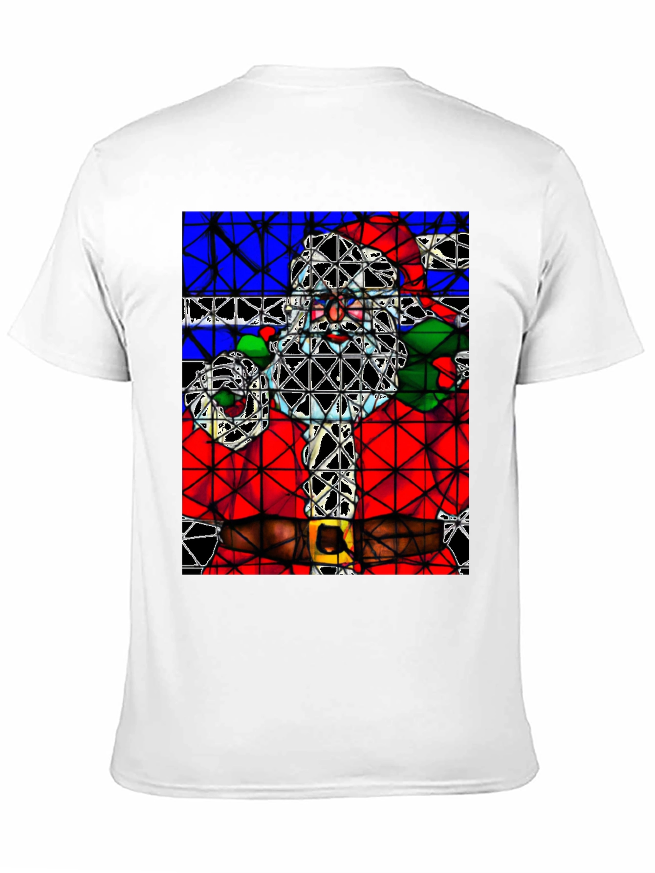 Abstract Santa Graphic Tee - Holiday Style