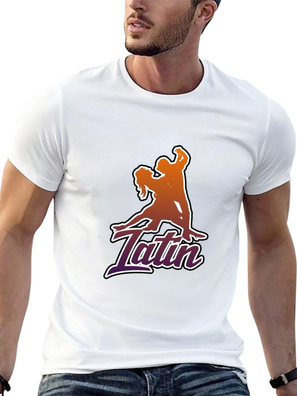 Latin Dance Silhouette Graphic T-Shirt