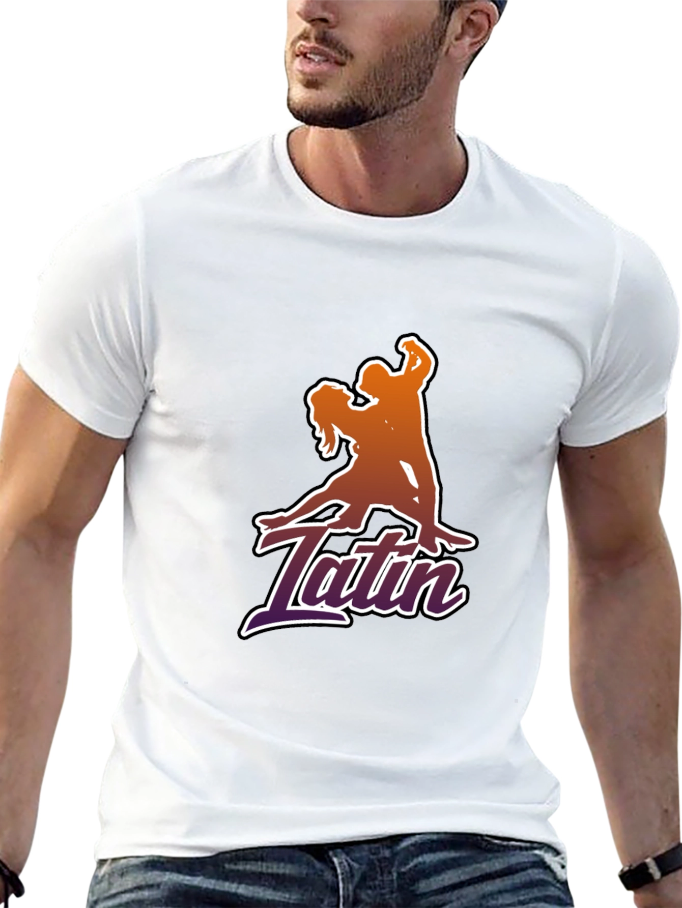 Latin Dance Silhouette Graphic T-Shirt