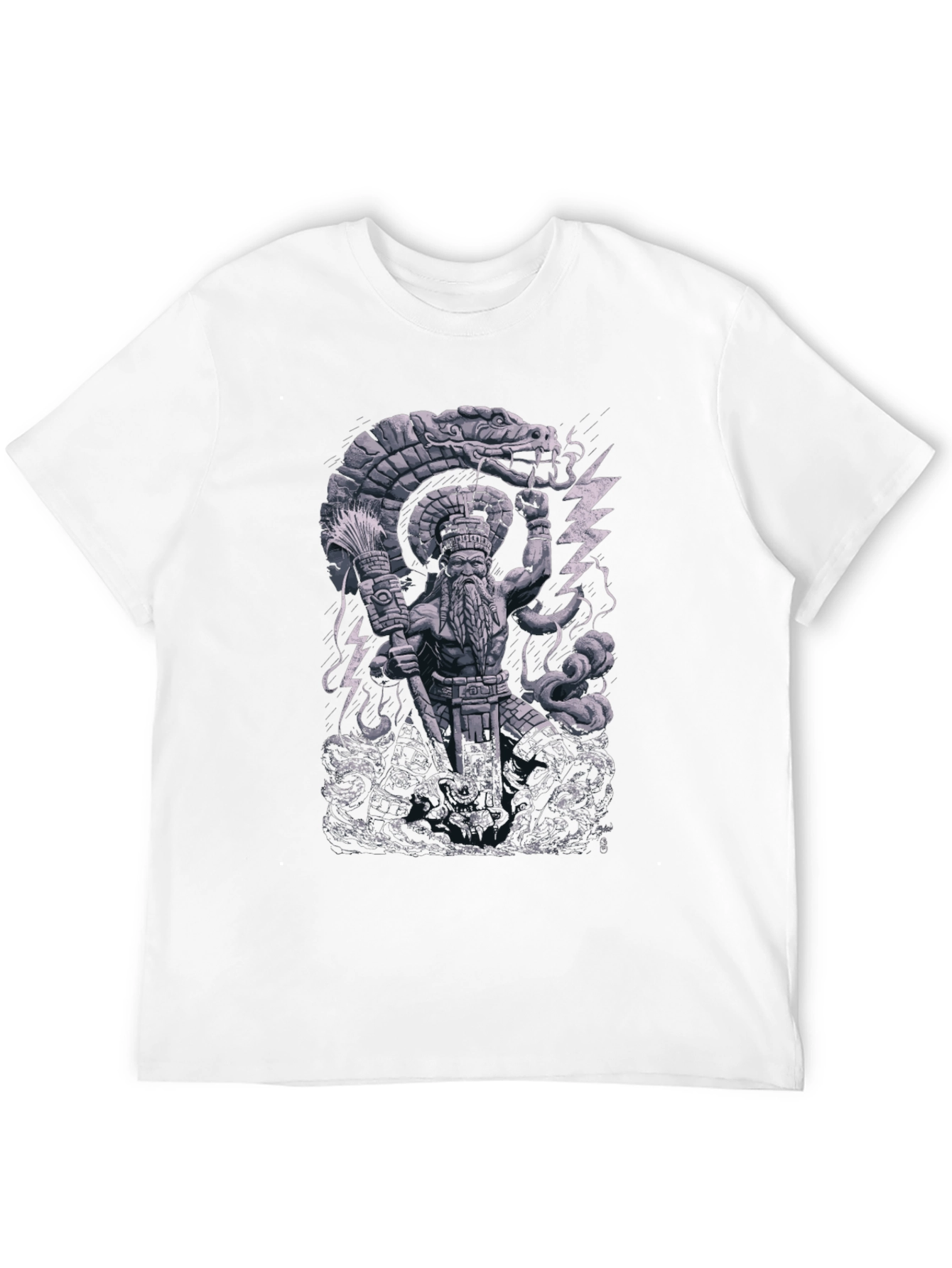 Aztec God Serpent Graphic Tee