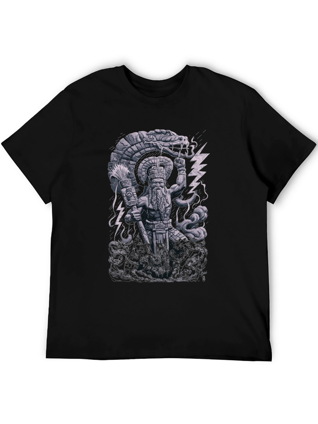 Aztec God Serpent Graphic Tee