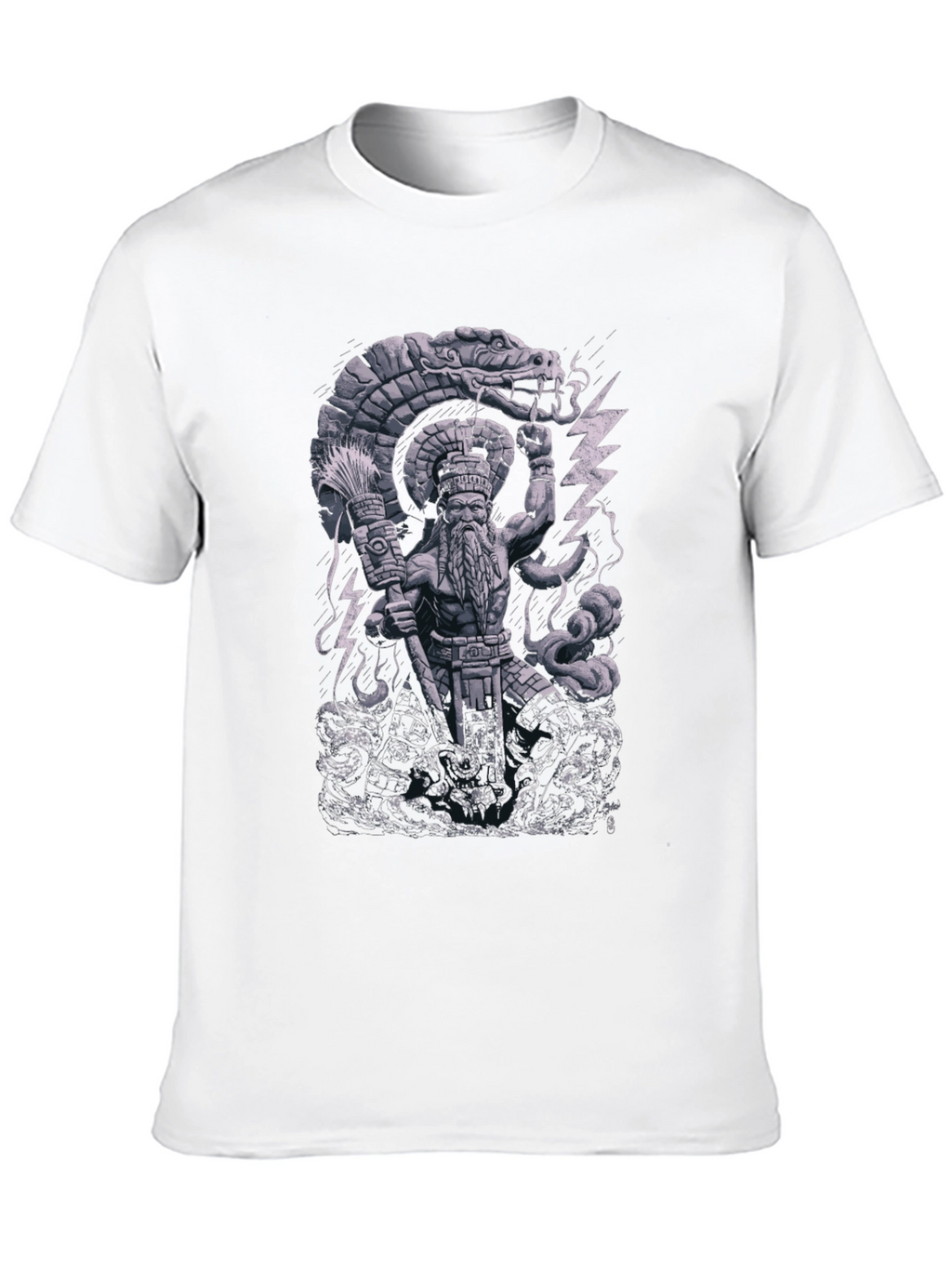 Aztec God Serpent Graphic Tee