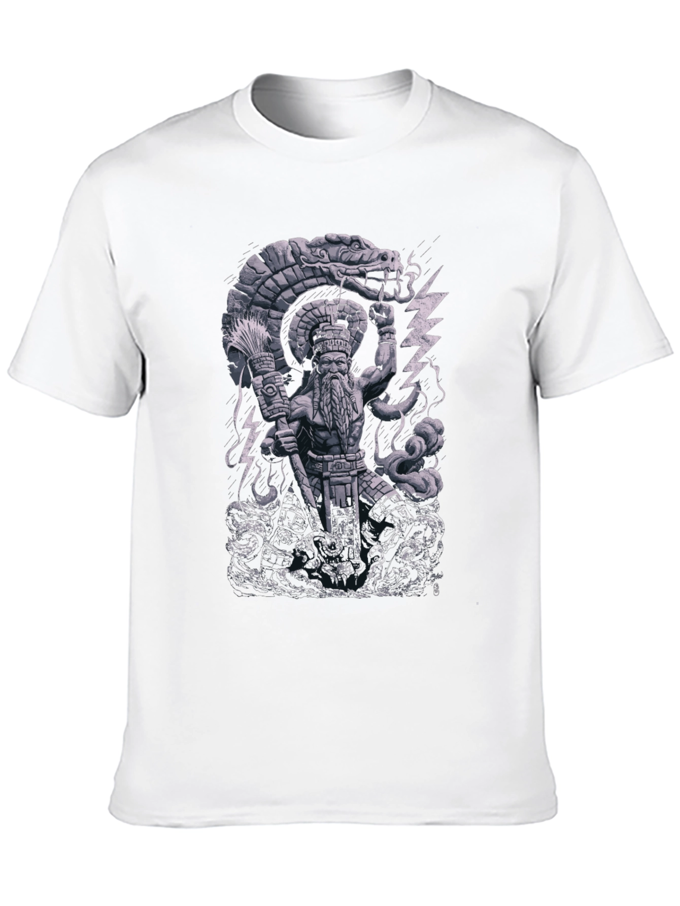 Aztec God Serpent Graphic Tee
