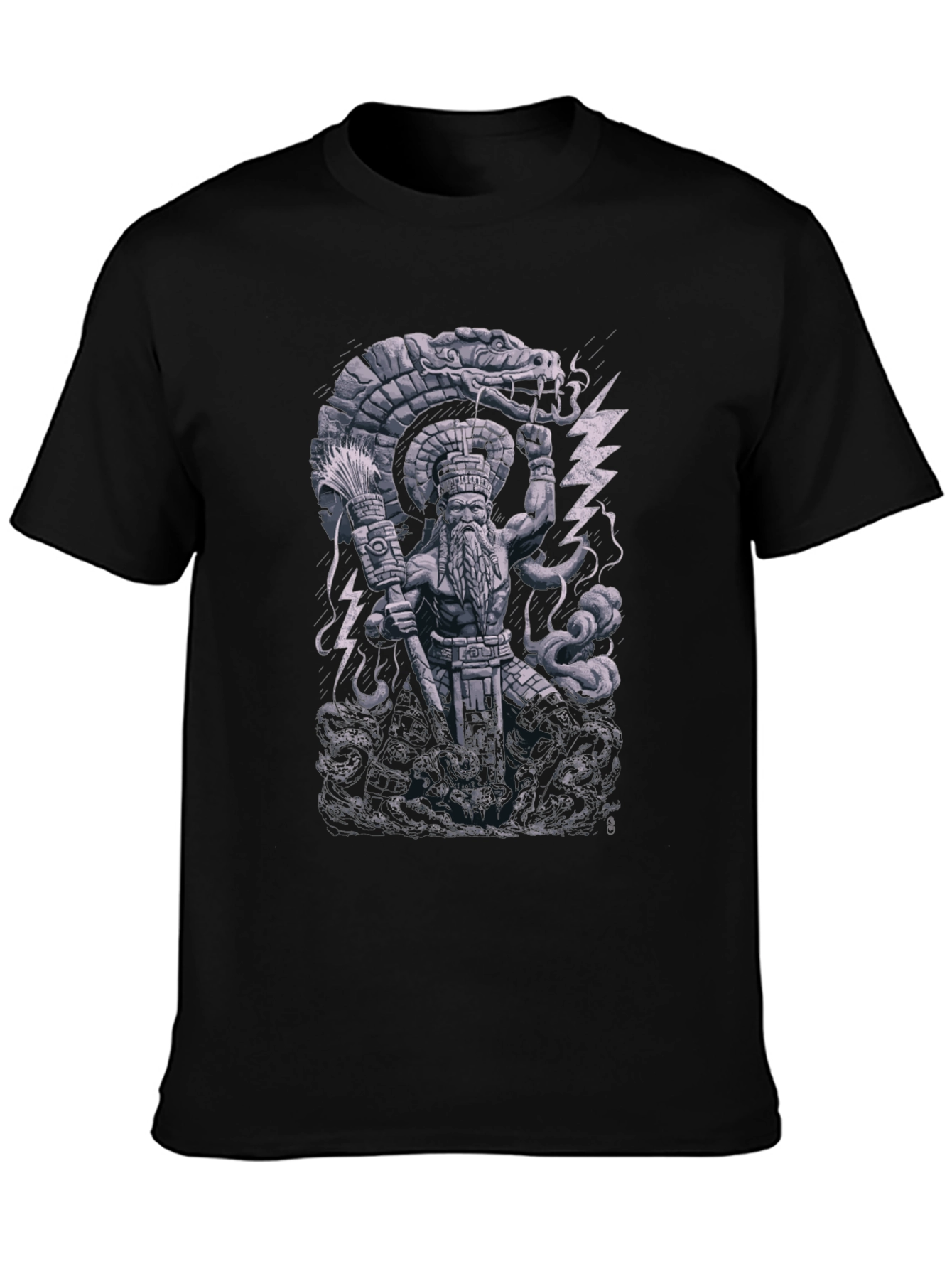 Aztec God Serpent Graphic Tee