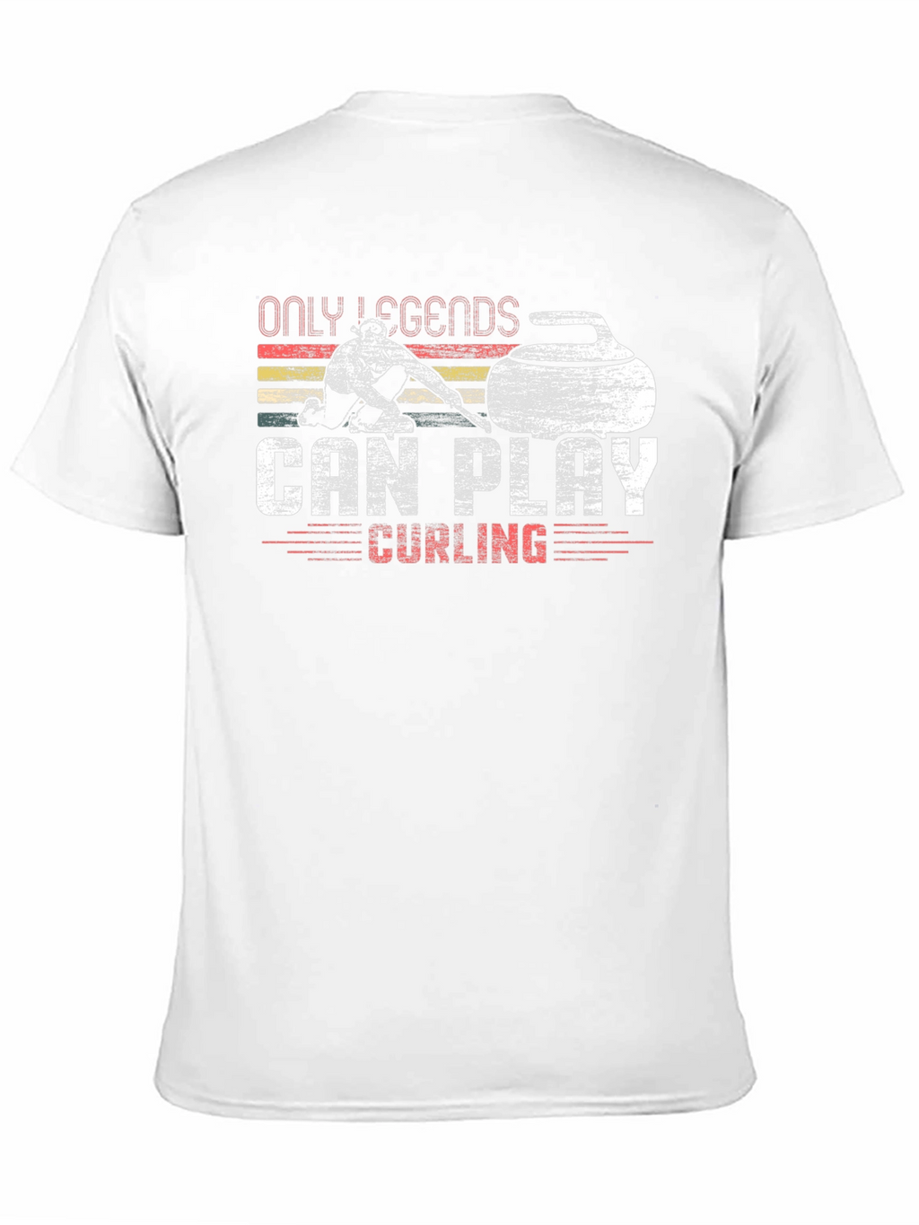 Only Legends Can Play Curling Graphic T-Shirt