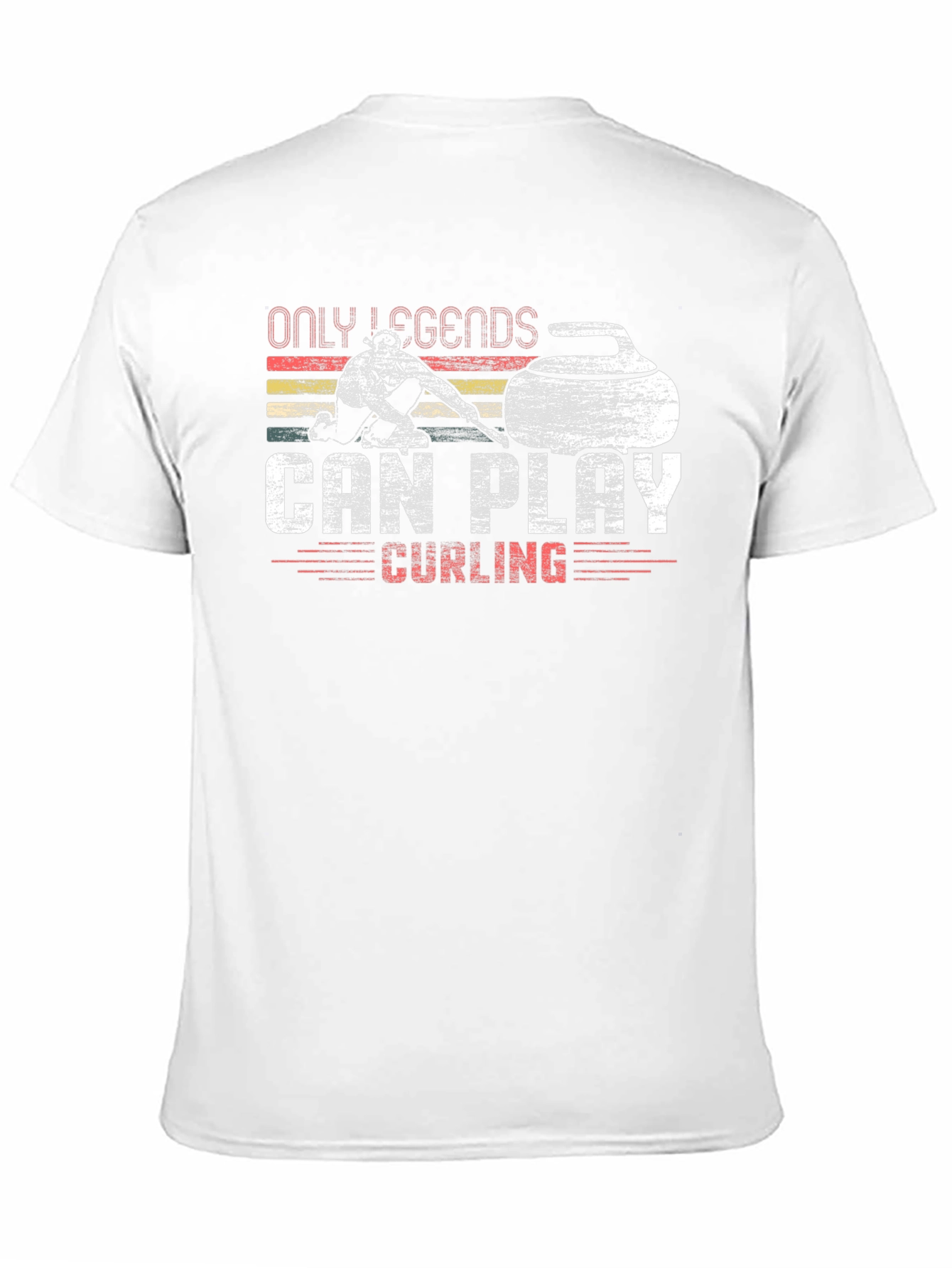Only Legends Can Play Curling Graphic T-Shirt