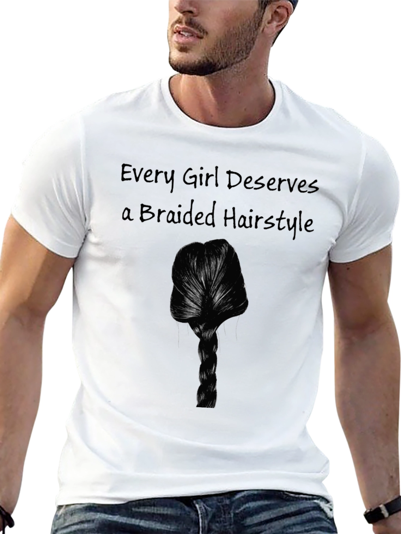 Braided Hairstyle Graphic Tee - Every Girl Deserves One!