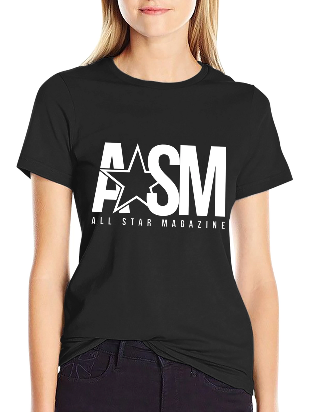 ASM All Star Magazine Black Graphic T-Shirt