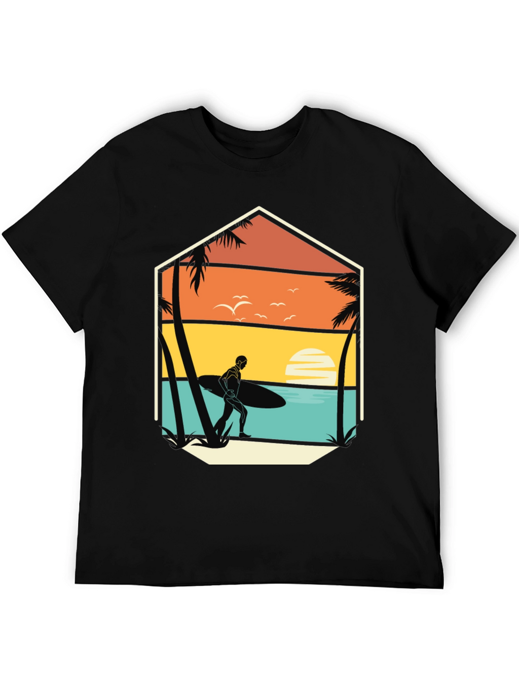 Sunset Surfer Graphic Tee