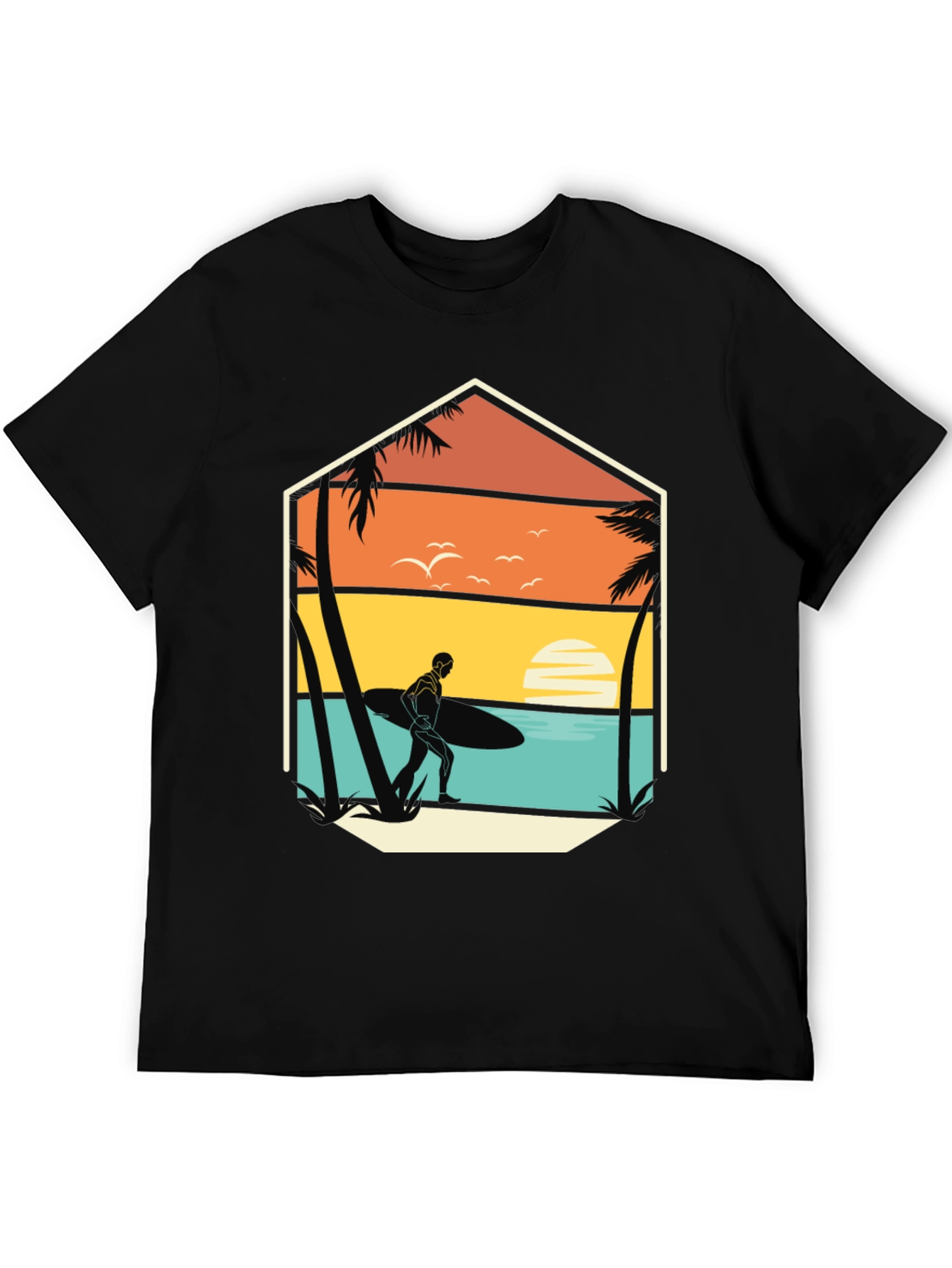 Sunset Surfer Graphic Tee