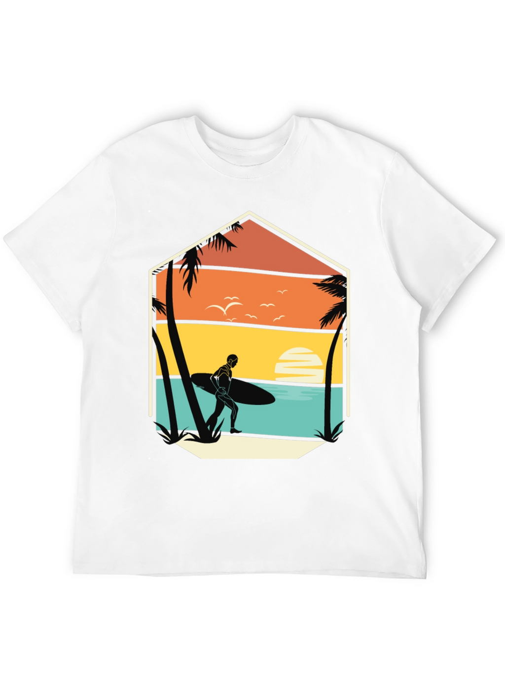 Sunset Surfer Graphic Tee