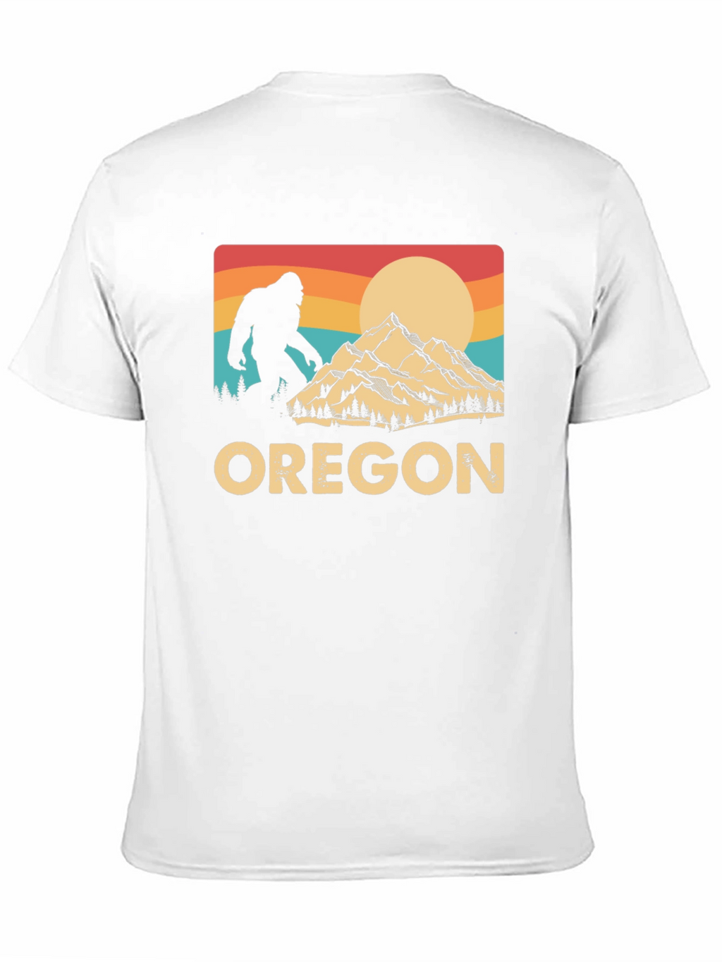 Oregon Bigfoot T-Shirt - Retro Mountain Design