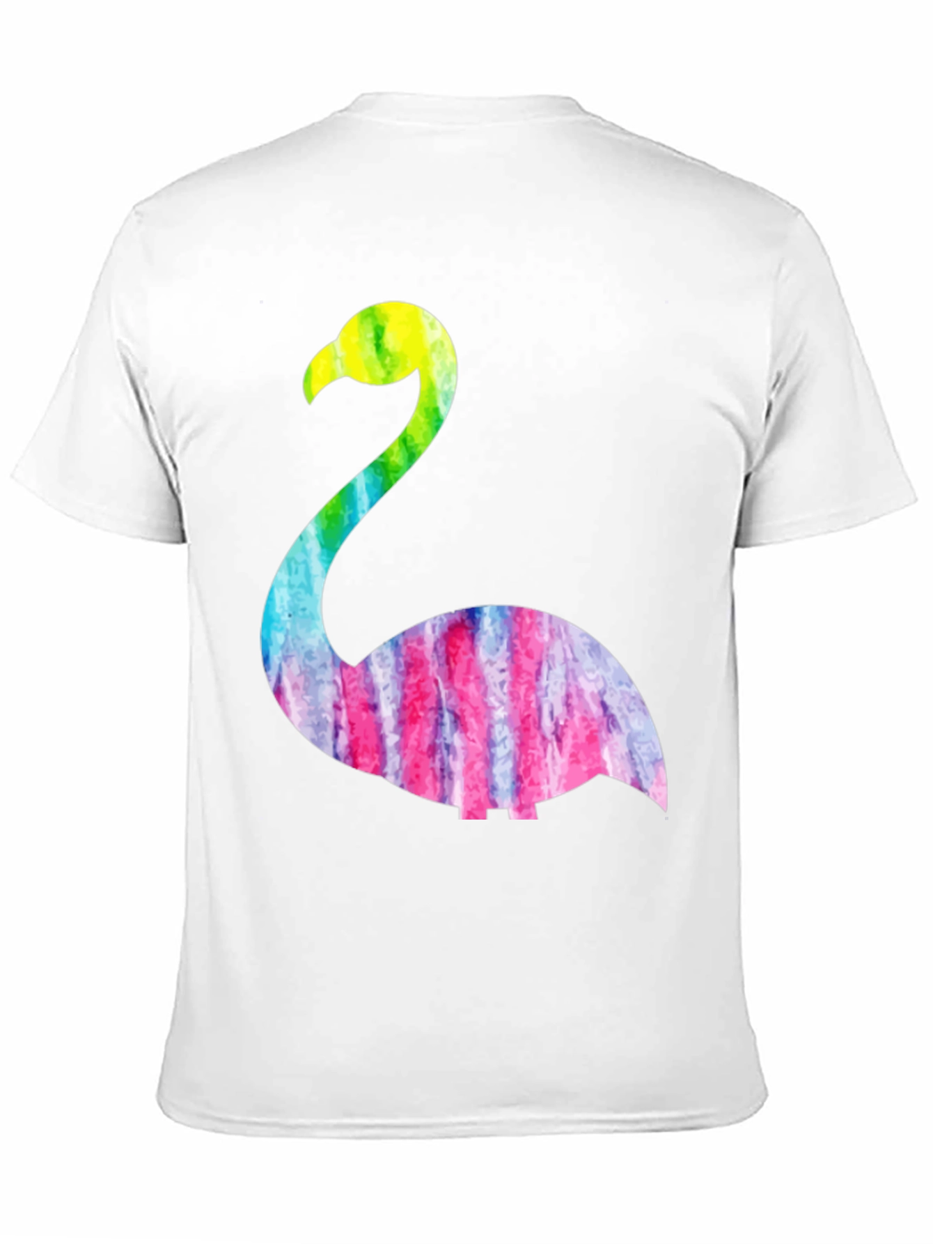 Tie Dye Flamingo Graphic Tee - Black