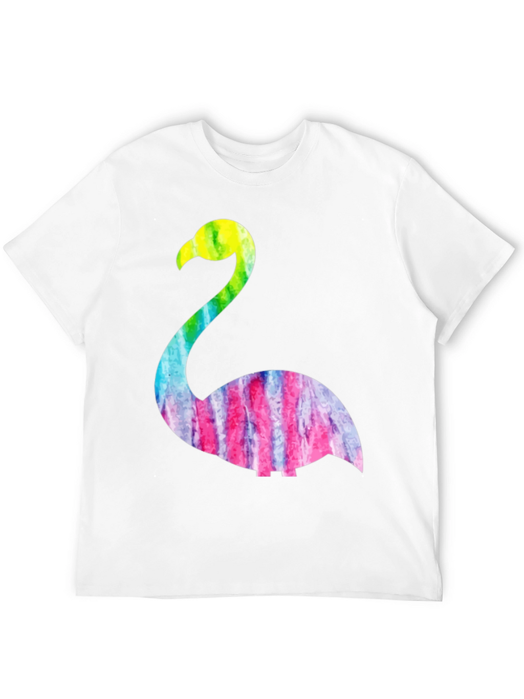Tie Dye Flamingo Graphic Tee - Black