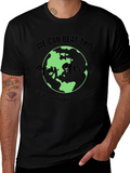 Stay Strong Earth Graphic Tee - Unisex Black T-Shirt