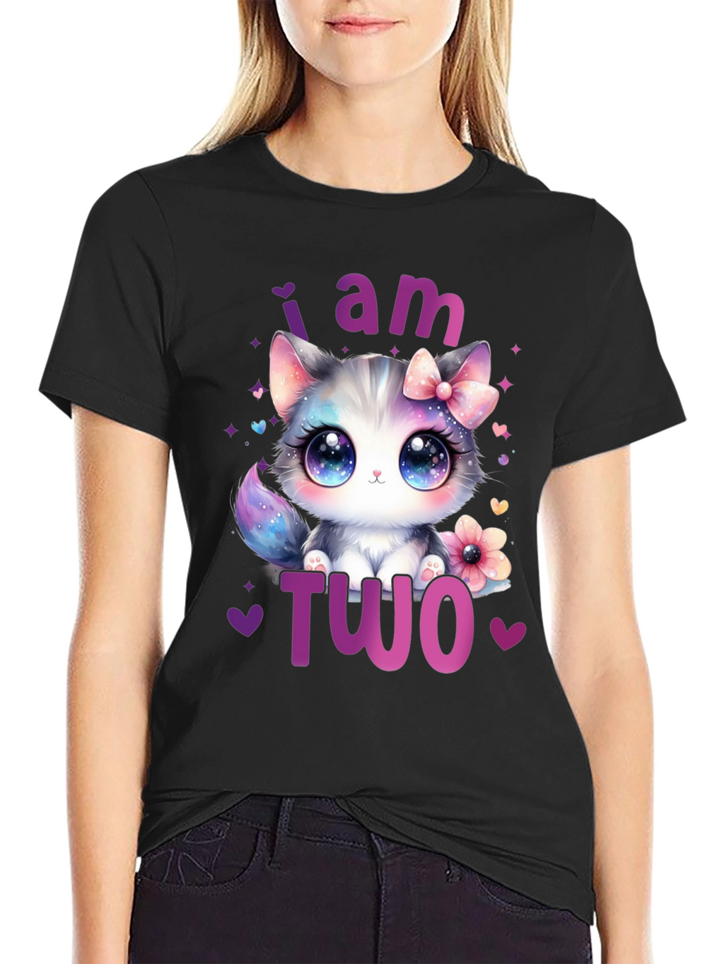 I am Two Cute Kitten Birthday T-Shirt