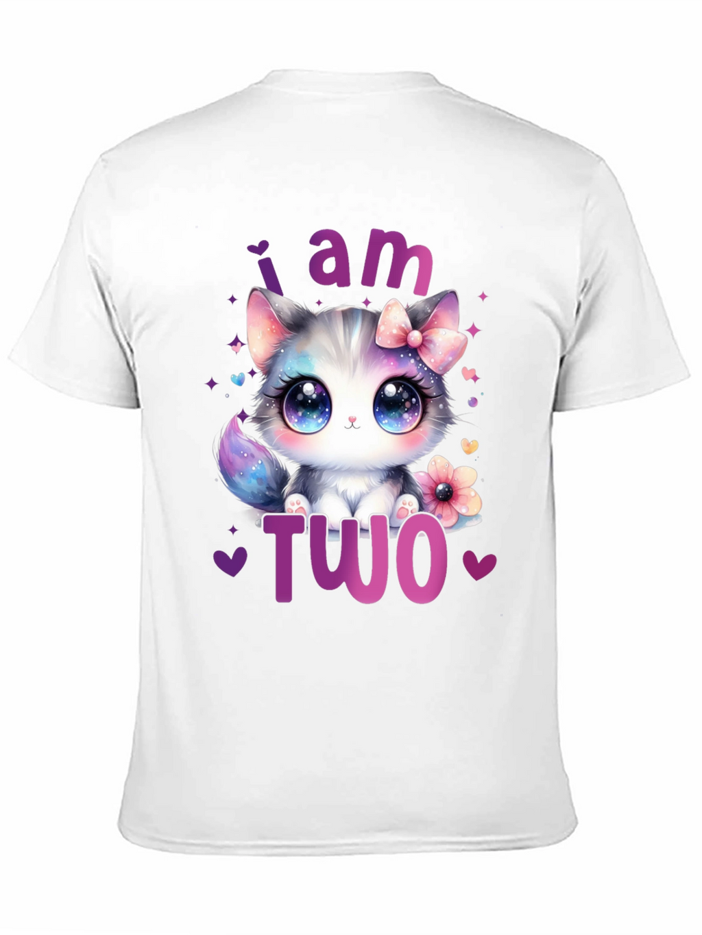 I am Two Cute Kitten Birthday T-Shirt