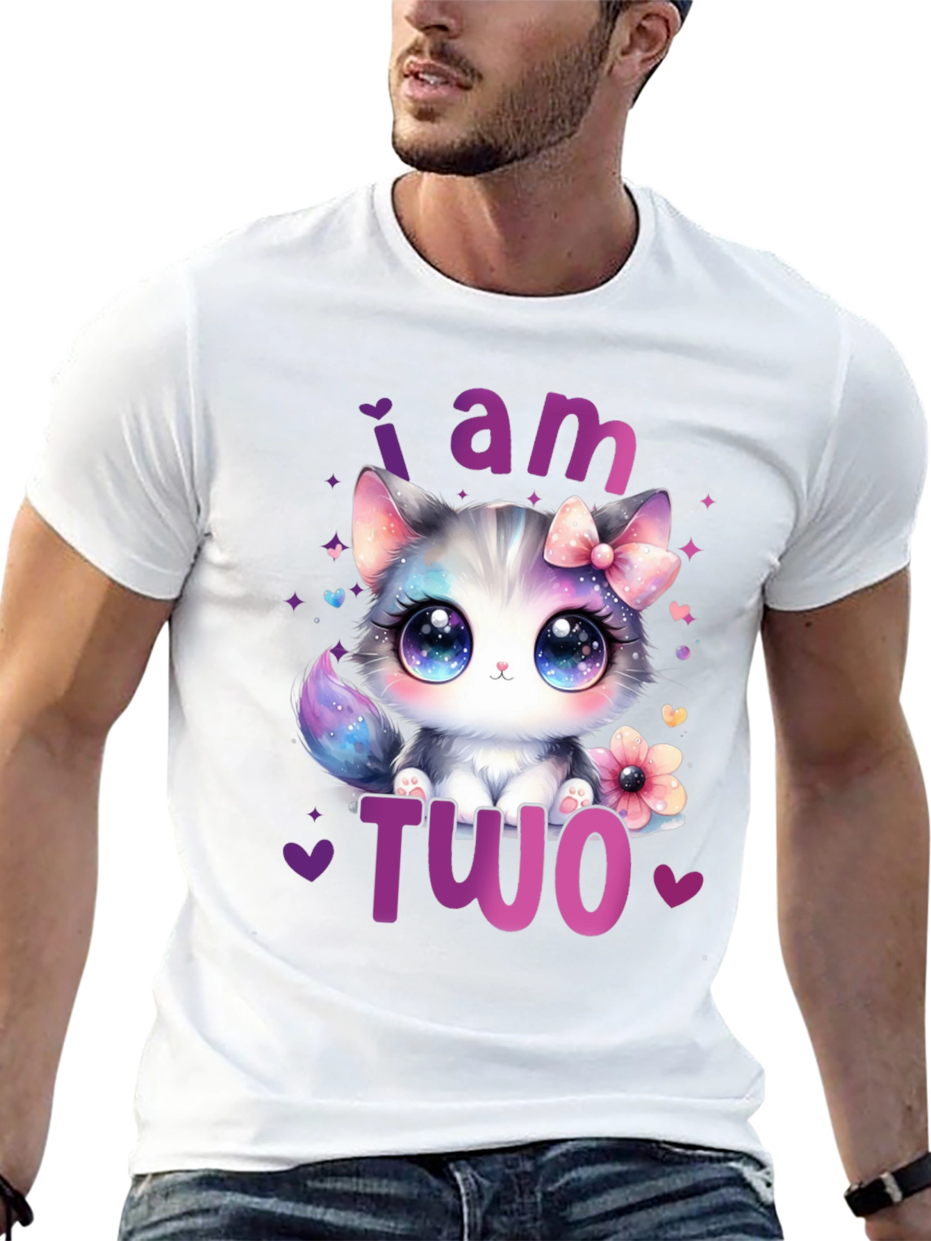 I am Two Cute Kitten Birthday T-Shirt
