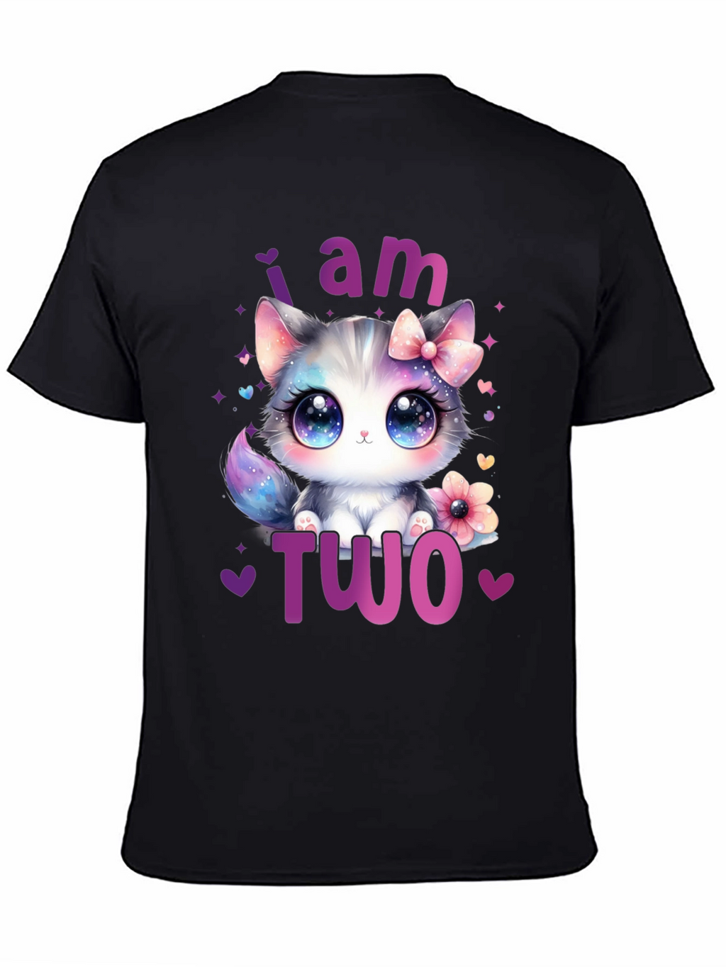 I am Two Cute Kitten Birthday T-Shirt