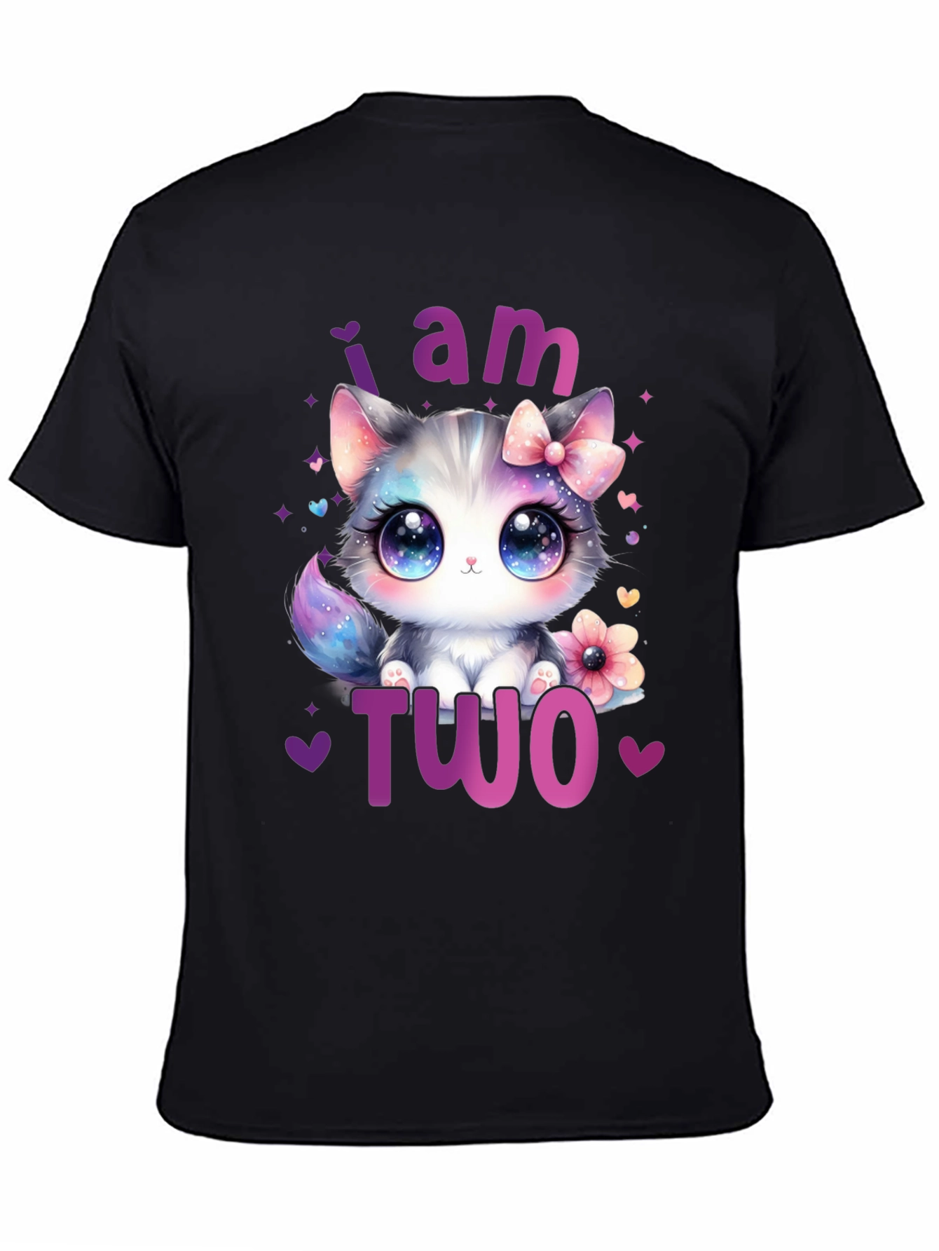 I am Two Cute Kitten Birthday T-Shirt