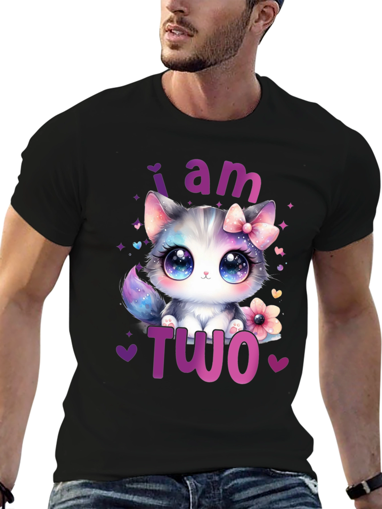 I am Two Cute Kitten Birthday T-Shirt