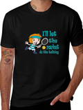 Tennis Player Cartoon T-Shirt