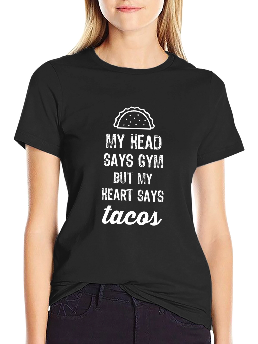 Funny Gym & Taco Graphic Tee