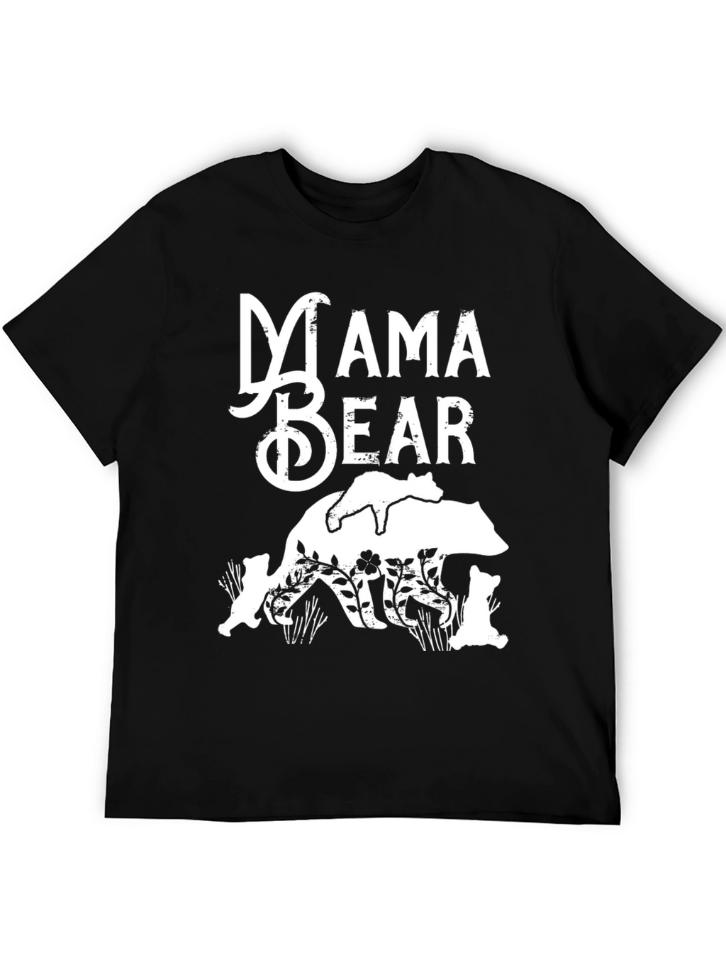 Mama Bear Graphic Tee - Black