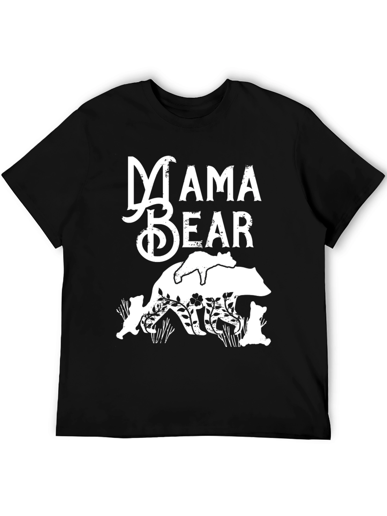 Mama Bear Graphic Tee - Black