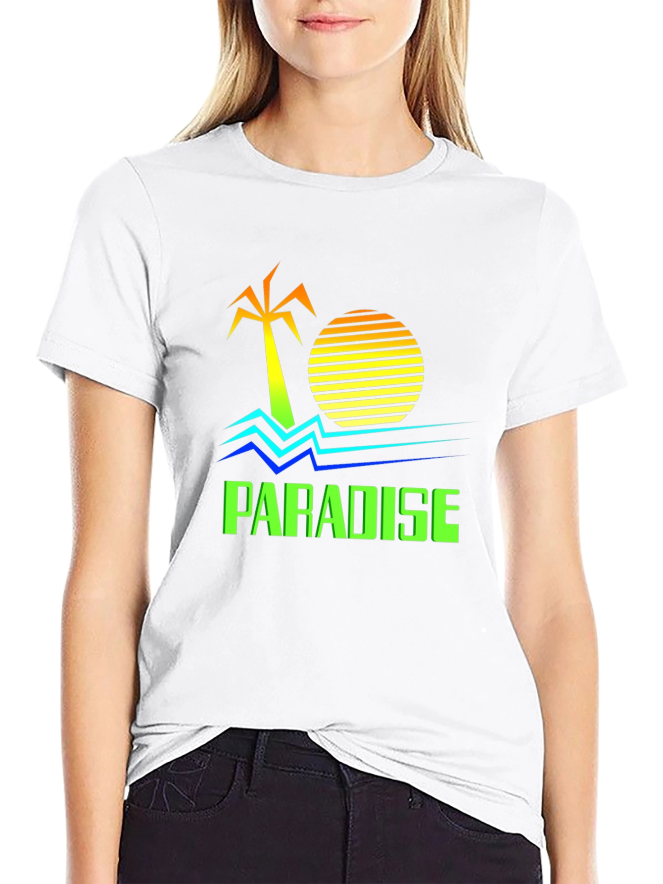 Paradise Palm Tree Graphic T-Shirt