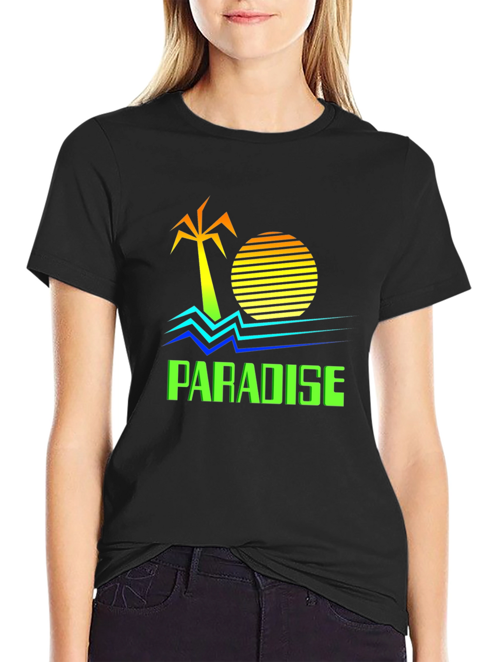 Paradise Palm Tree Graphic T-Shirt