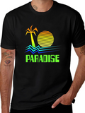 Paradise Palm Tree Graphic T-Shirt