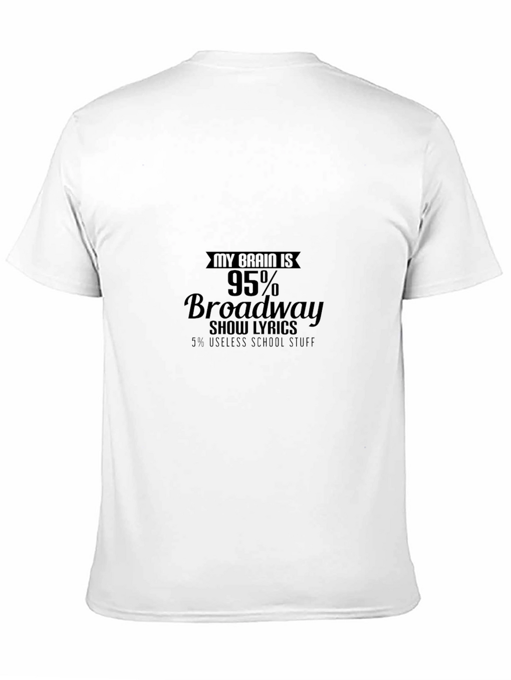 Broadway Lyrics Graphic T-Shirt - Black