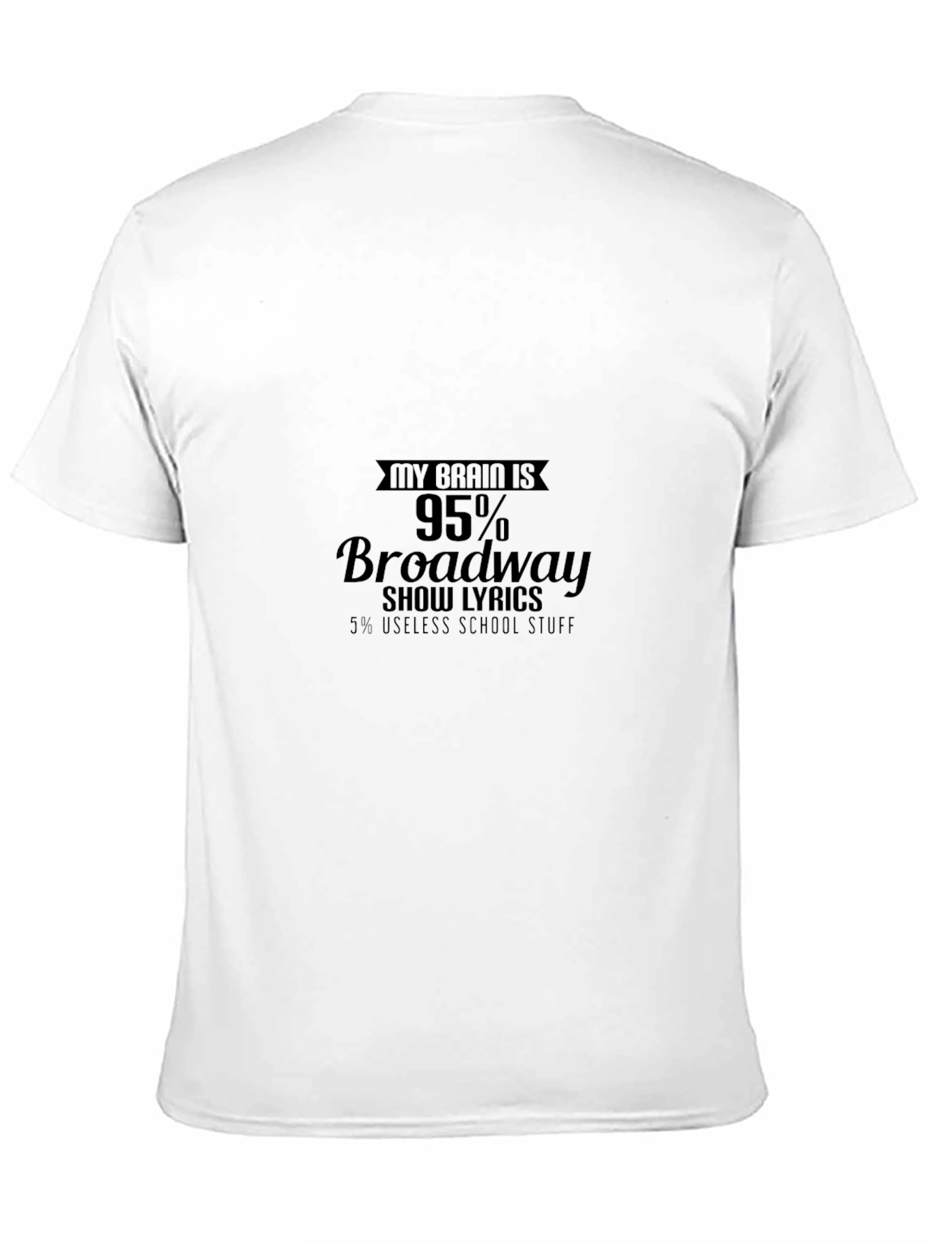 Broadway Lyrics Graphic T-Shirt - Black