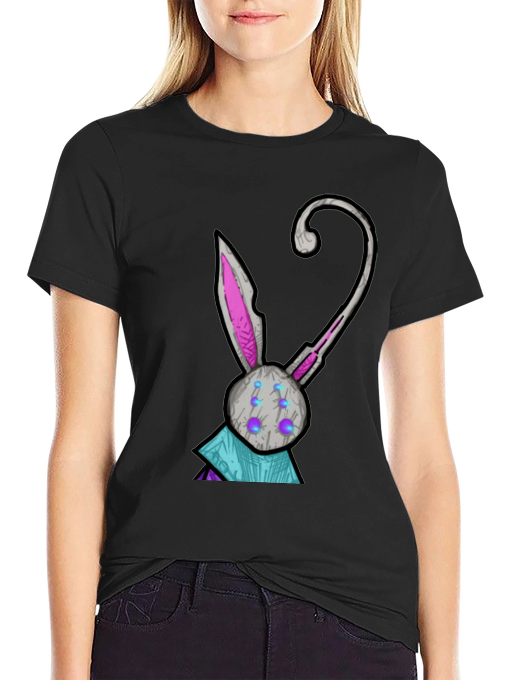 Robot Rabbit T-Shirt - Unique Graphic Tee