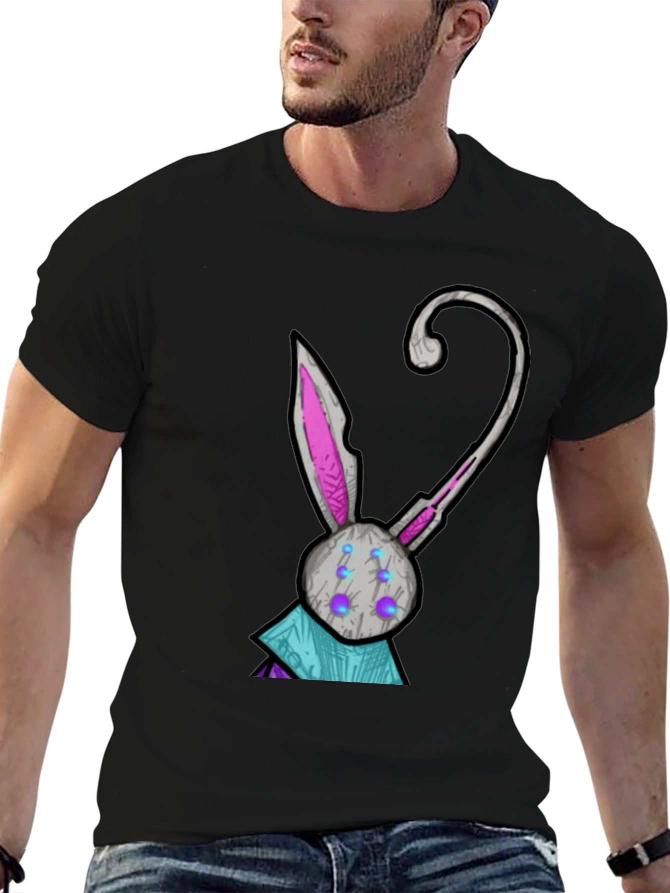 Robot Rabbit T-Shirt - Unique Graphic Tee