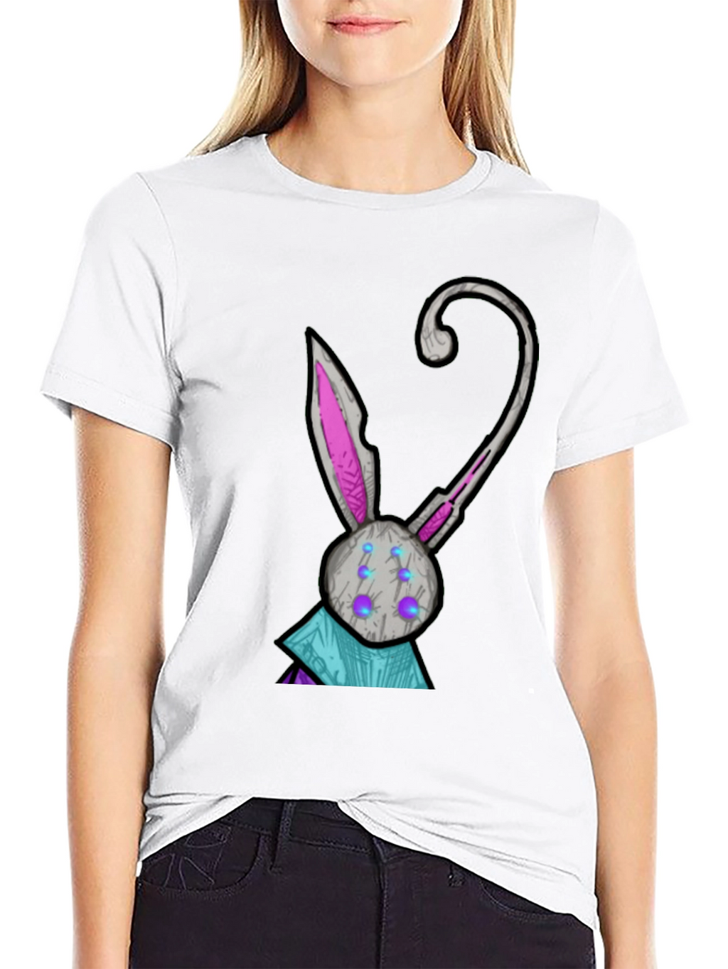 Robot Rabbit T-Shirt - Unique Graphic Tee