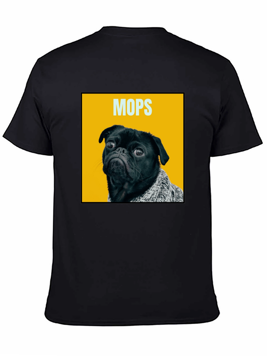 Funny Pug Dog Graphic Print Mens T-Shirt