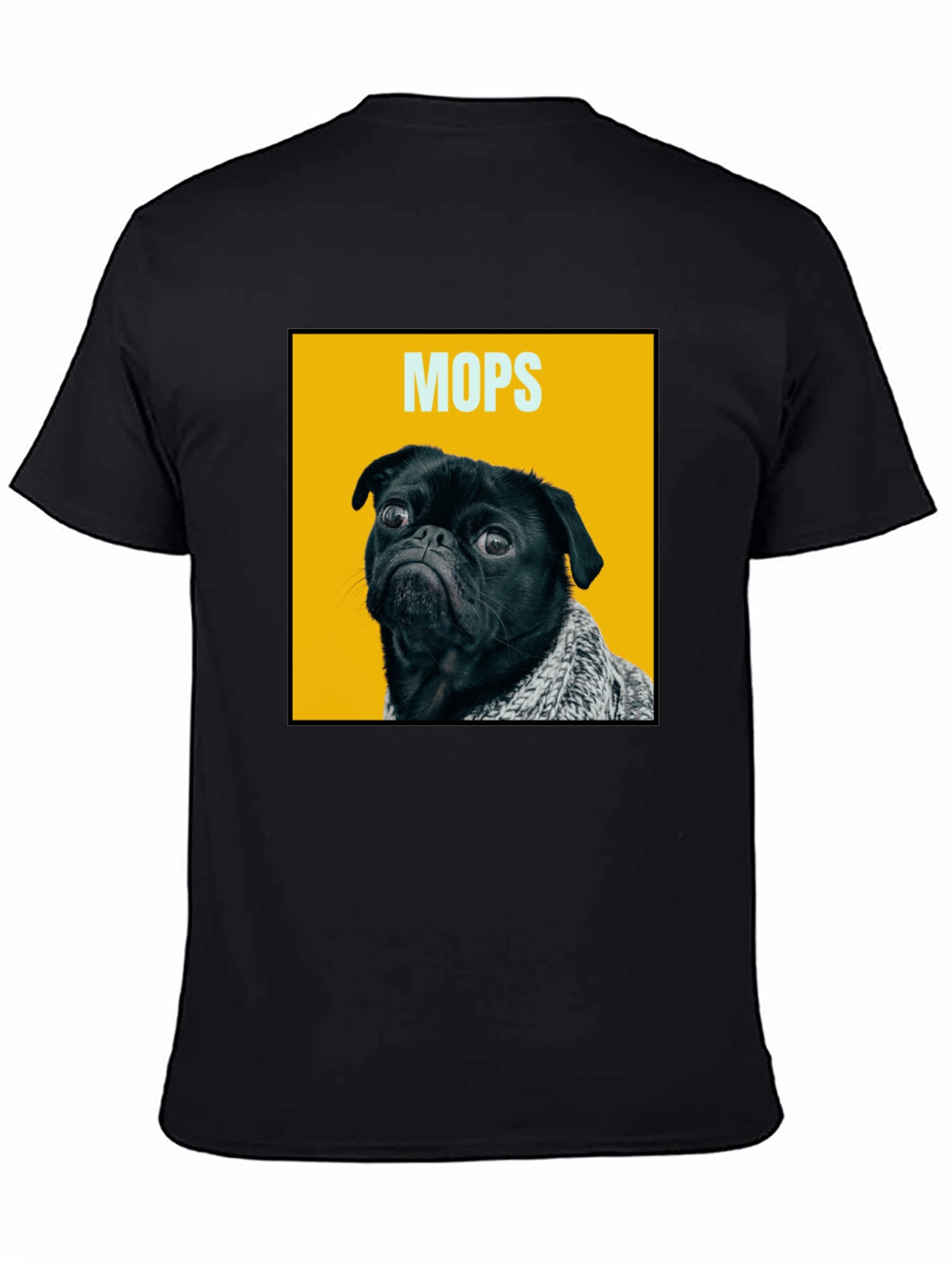 Funny Pug Dog Graphic Print Mens T-Shirt