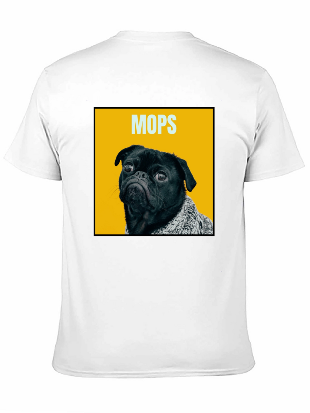 Funny Pug Dog Graphic Print Mens T-Shirt