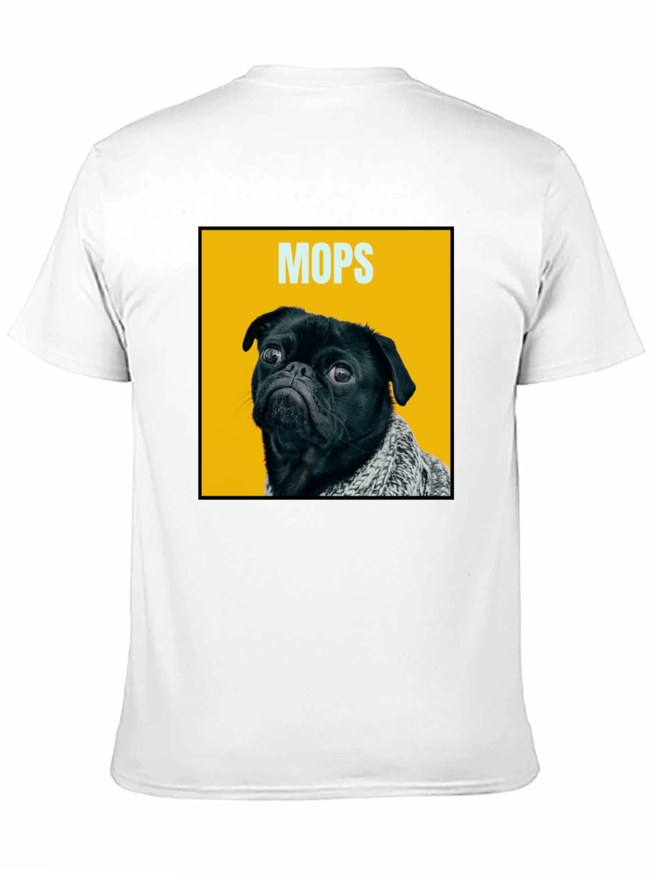 Funny Pug Dog Graphic Print Mens T-Shirt