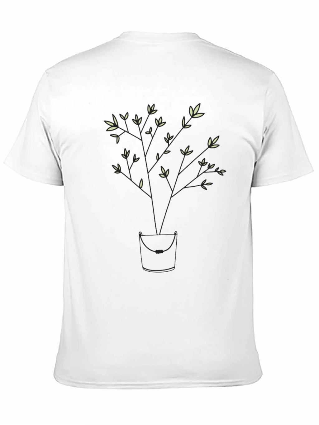 Modern Tree Graphic Black T-Shirt