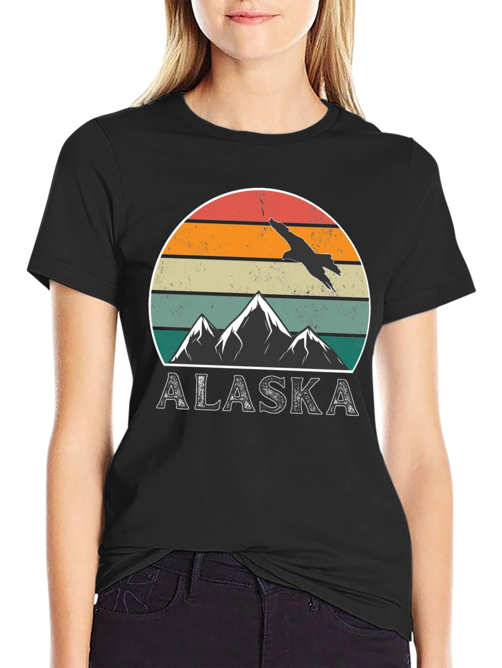 Alaska Mountain Sunset Graphic Tee