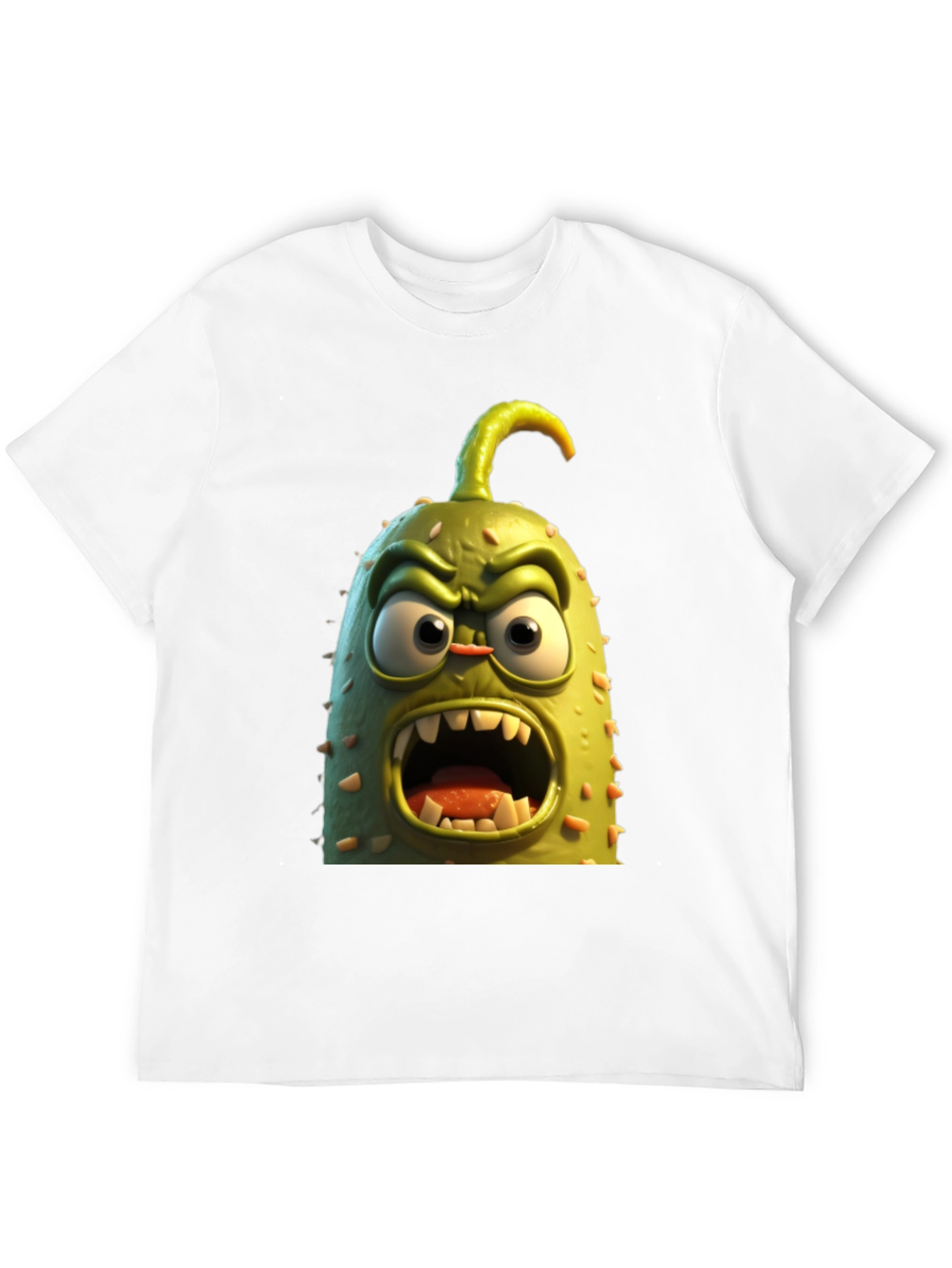 Funny Angry Cucumber T-Shirt