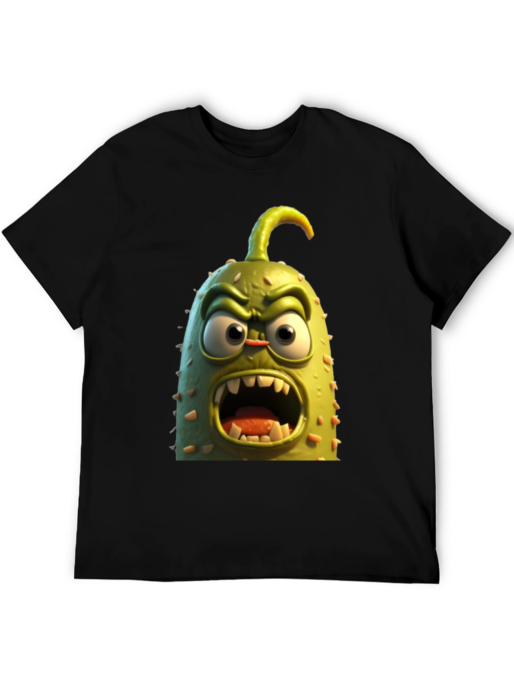 Funny Angry Cucumber T-Shirt
