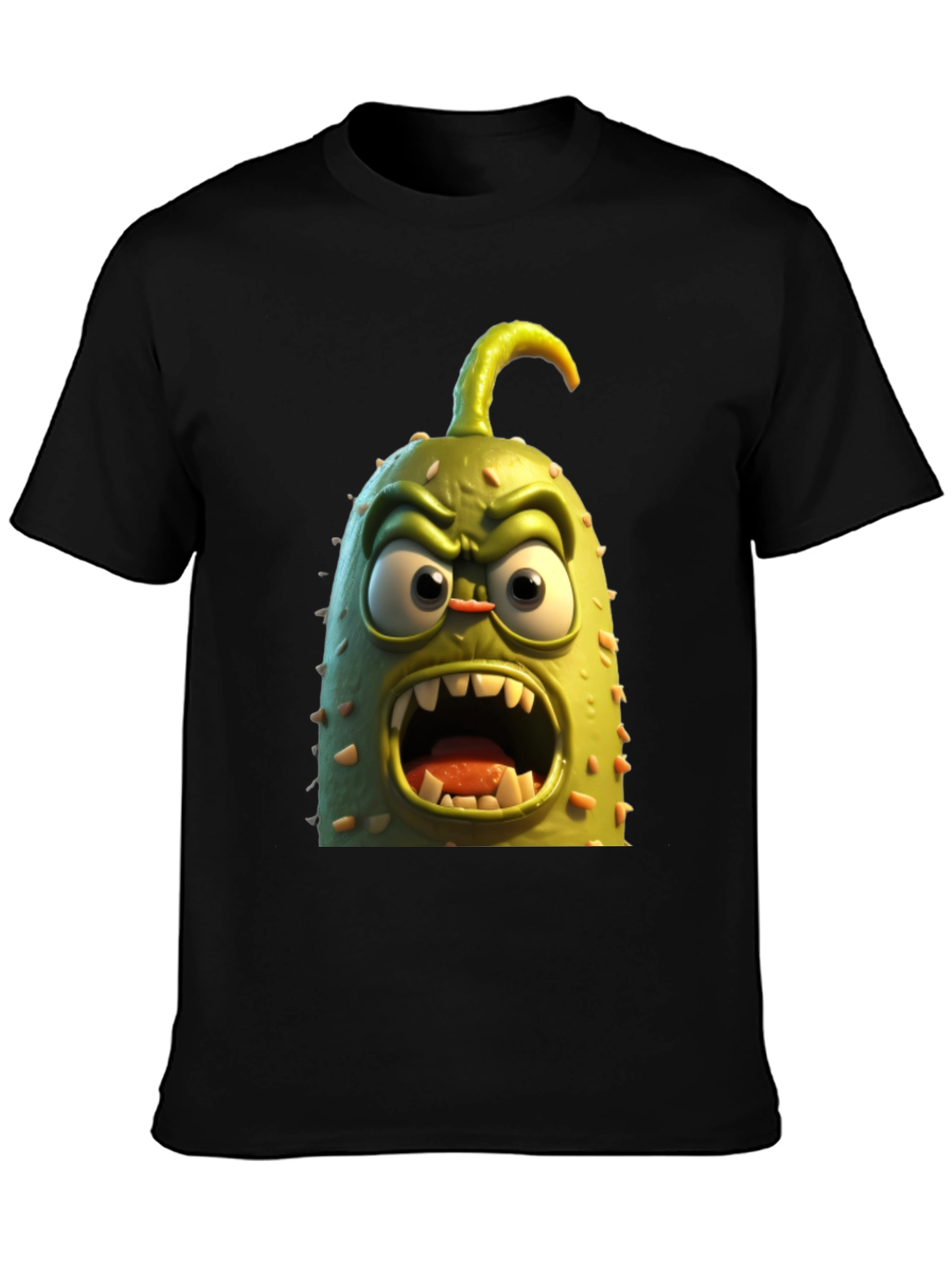Funny Angry Cucumber T-Shirt