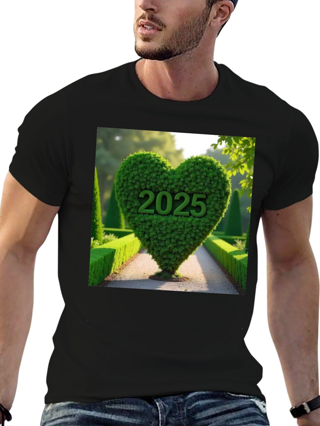 2025 Heart Bush T-Shirt Nature Lover Tee