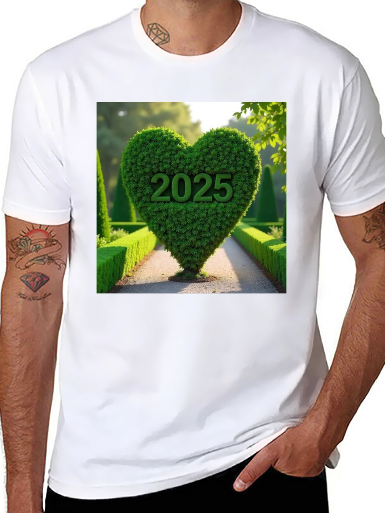 2025 Heart Bush T-Shirt Nature Lover Tee