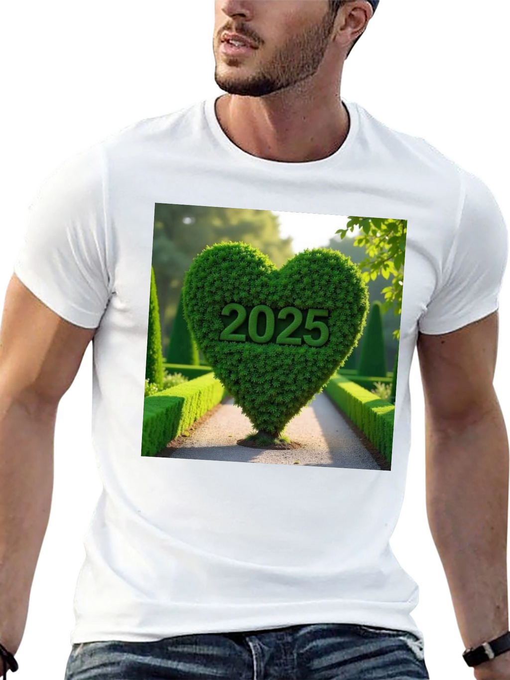 2025 Heart Bush T-Shirt Nature Lover Tee